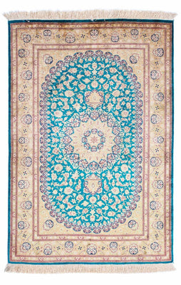 Perser Rug - Ghom - 119 x 78 cm - turquoise