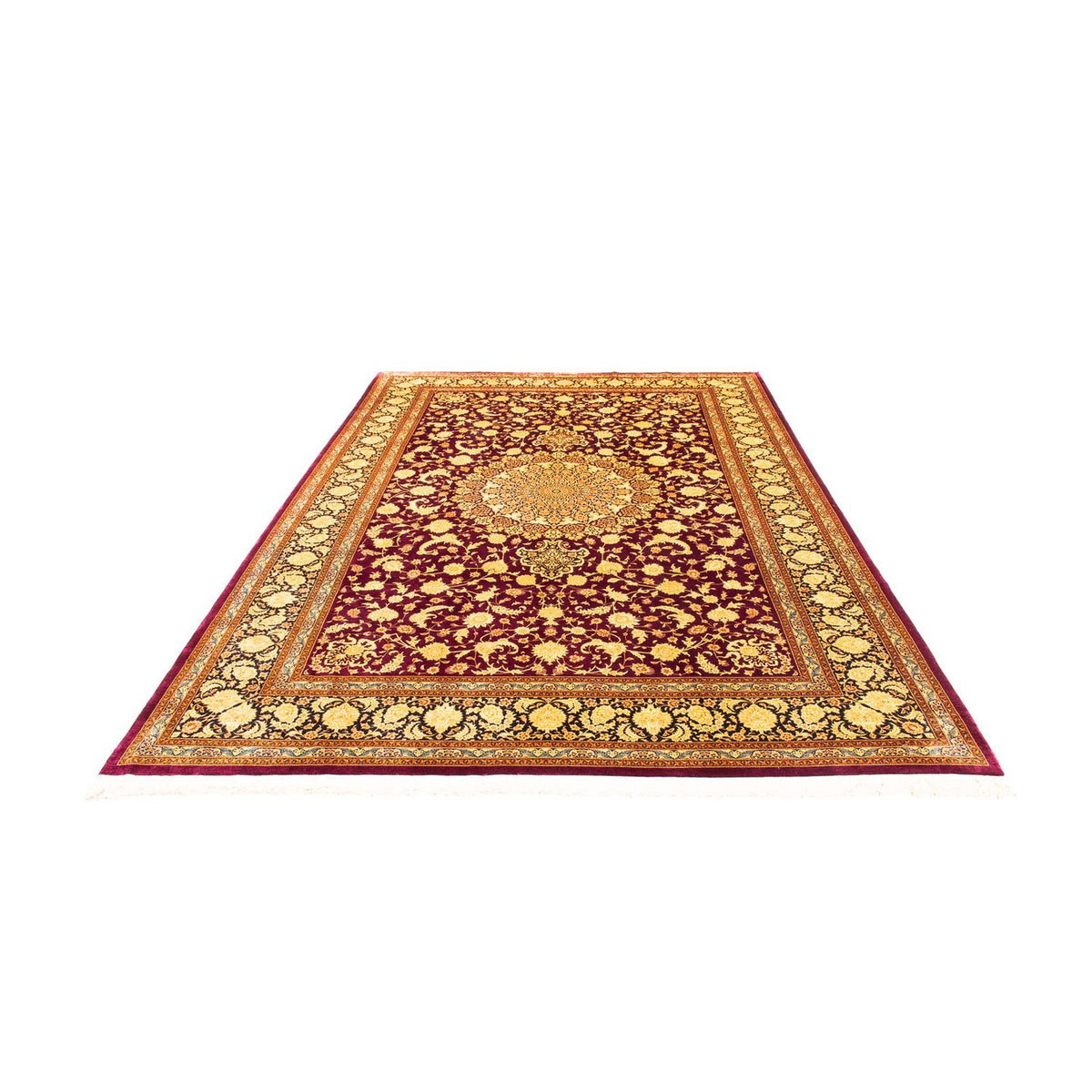 Perser Rug - Ghom - 305 x 202 cm - dark red