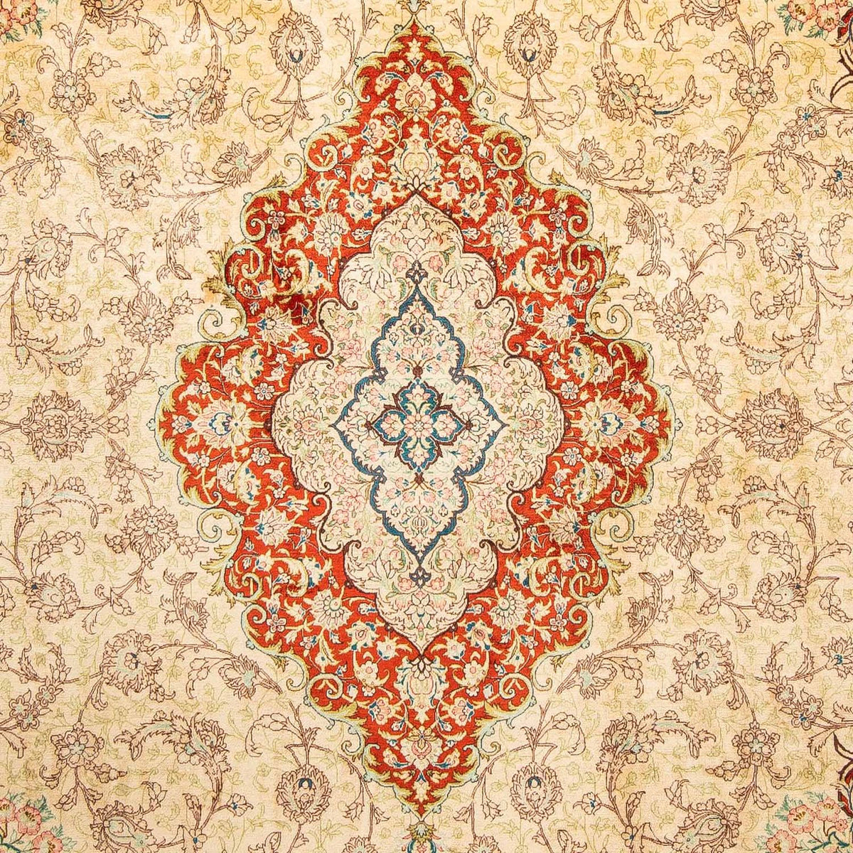 Perser Rug - Ghom - 312 x 198 cm - red