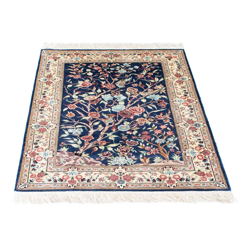 Perser Rug - Ghom - 110 x 77 cm - dark blue