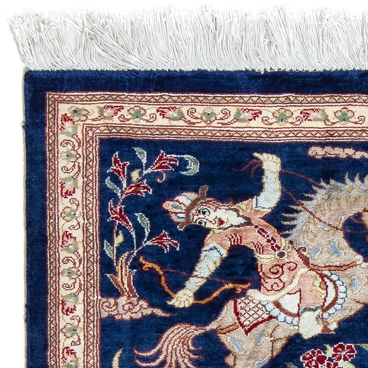 Perser Rug - Ghom - 87 x 55 cm - dark blue