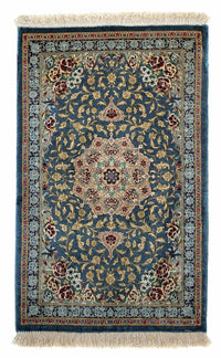 Perser Rug - Ghom - 80 x 55 cm - dark blue
