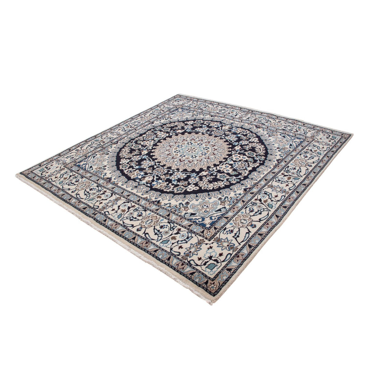 Perser Rug - Nain square  - 202 x 194 cm - dark blue