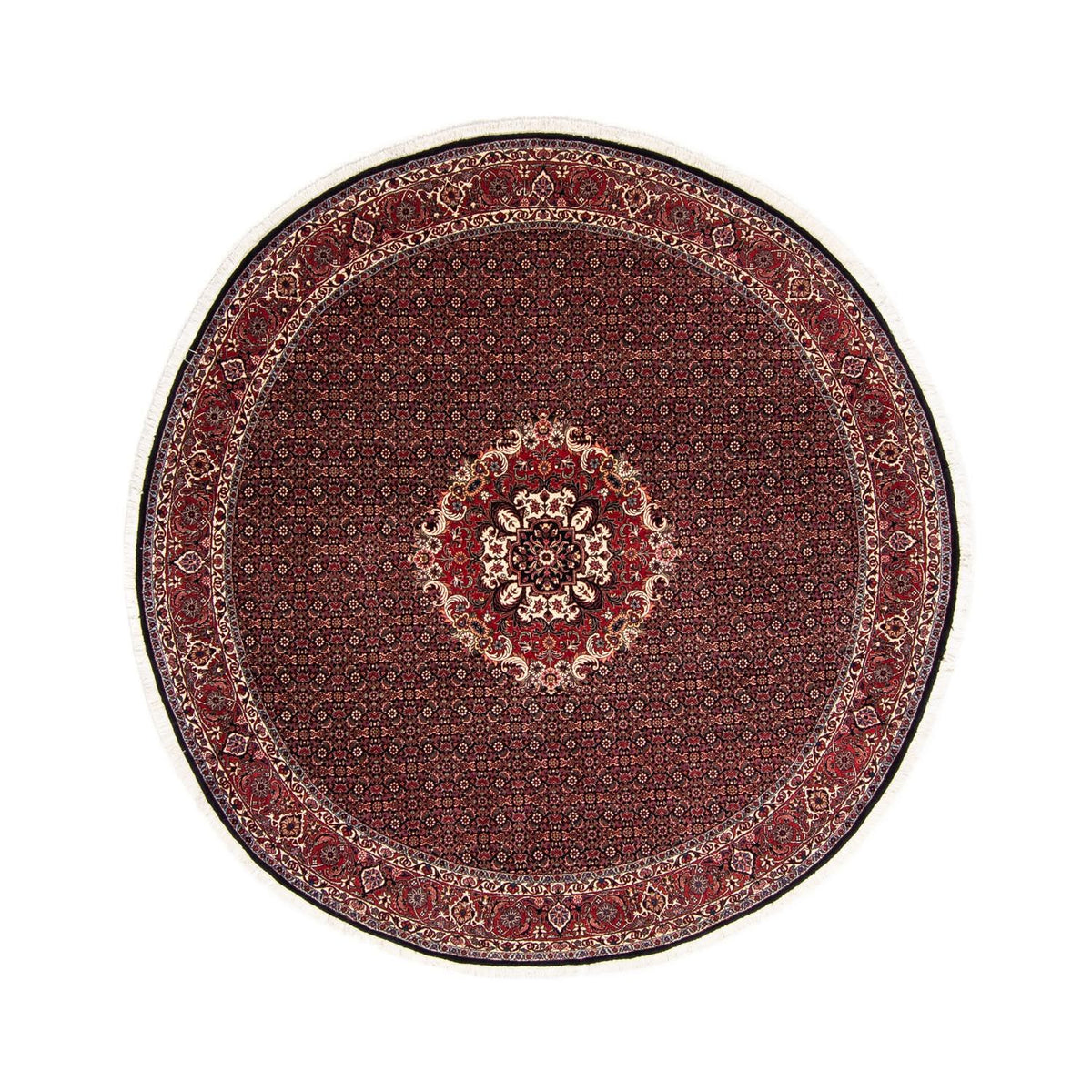 Perser Rug - Bidjar round  - 250 x 250 cm - dark red