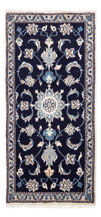 Perser Rug - Nain - 134 x 65 cm - dark blue
