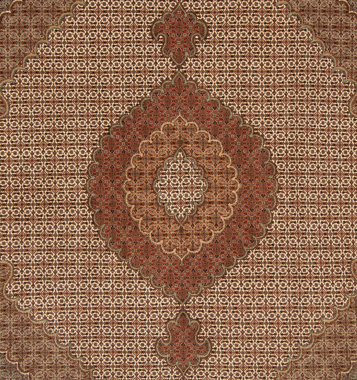 Perser Rug - Tabriz - 252 x 202 cm - light brown