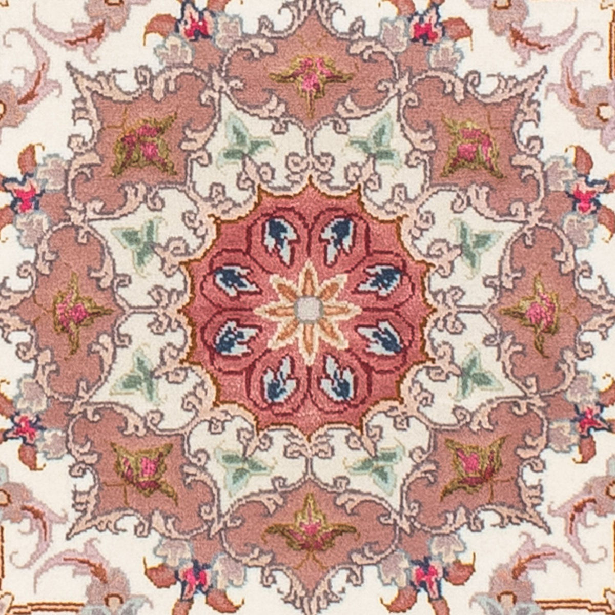 Perser Rug - Tabriz - Royal round  - 105 x 105 cm - beige