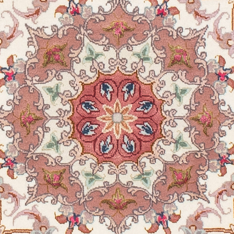 Perser Rug - Tabriz - Royal round  - 105 x 105 cm - beige