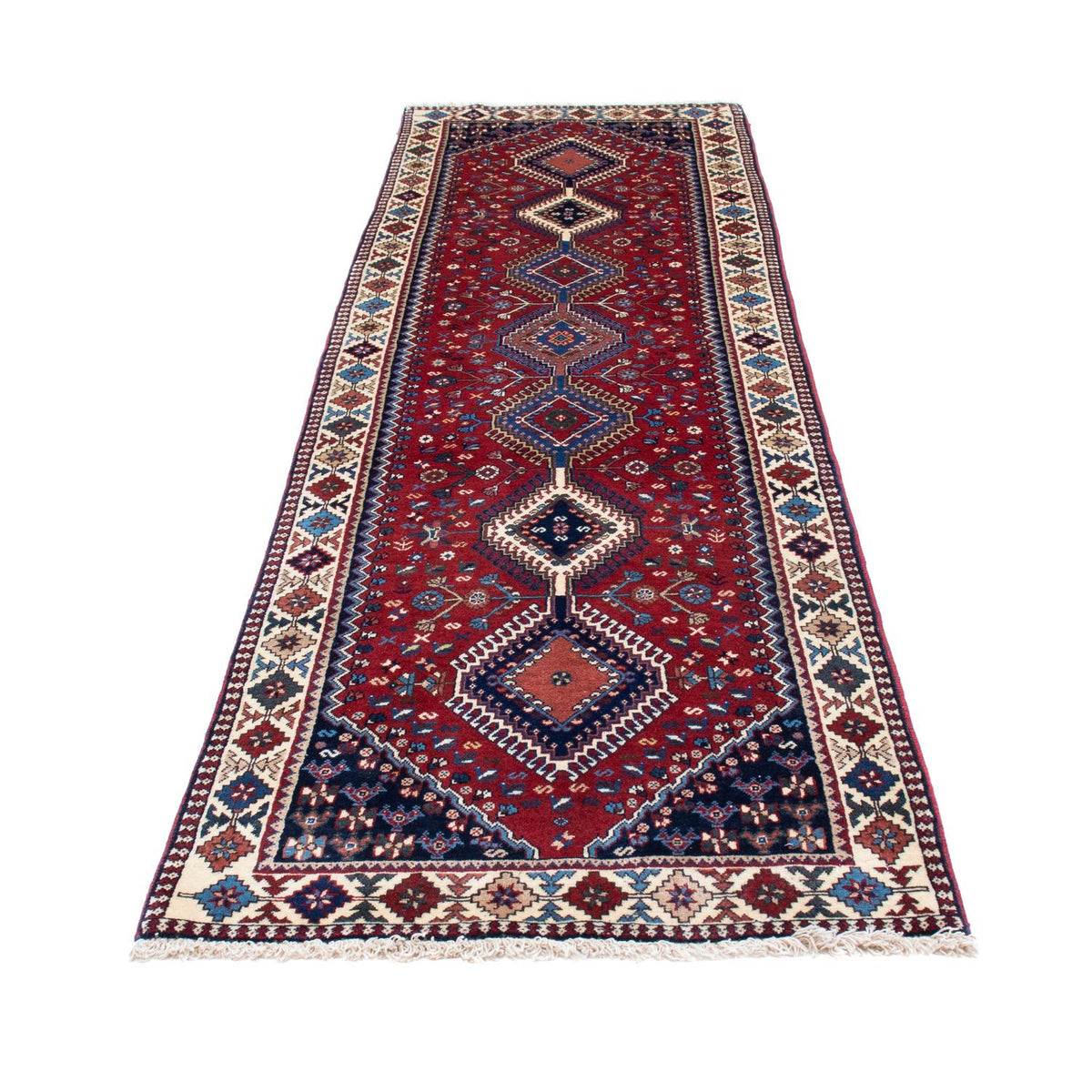Runner Perser Rug - Bidjar - 293 x 82 cm - dark red