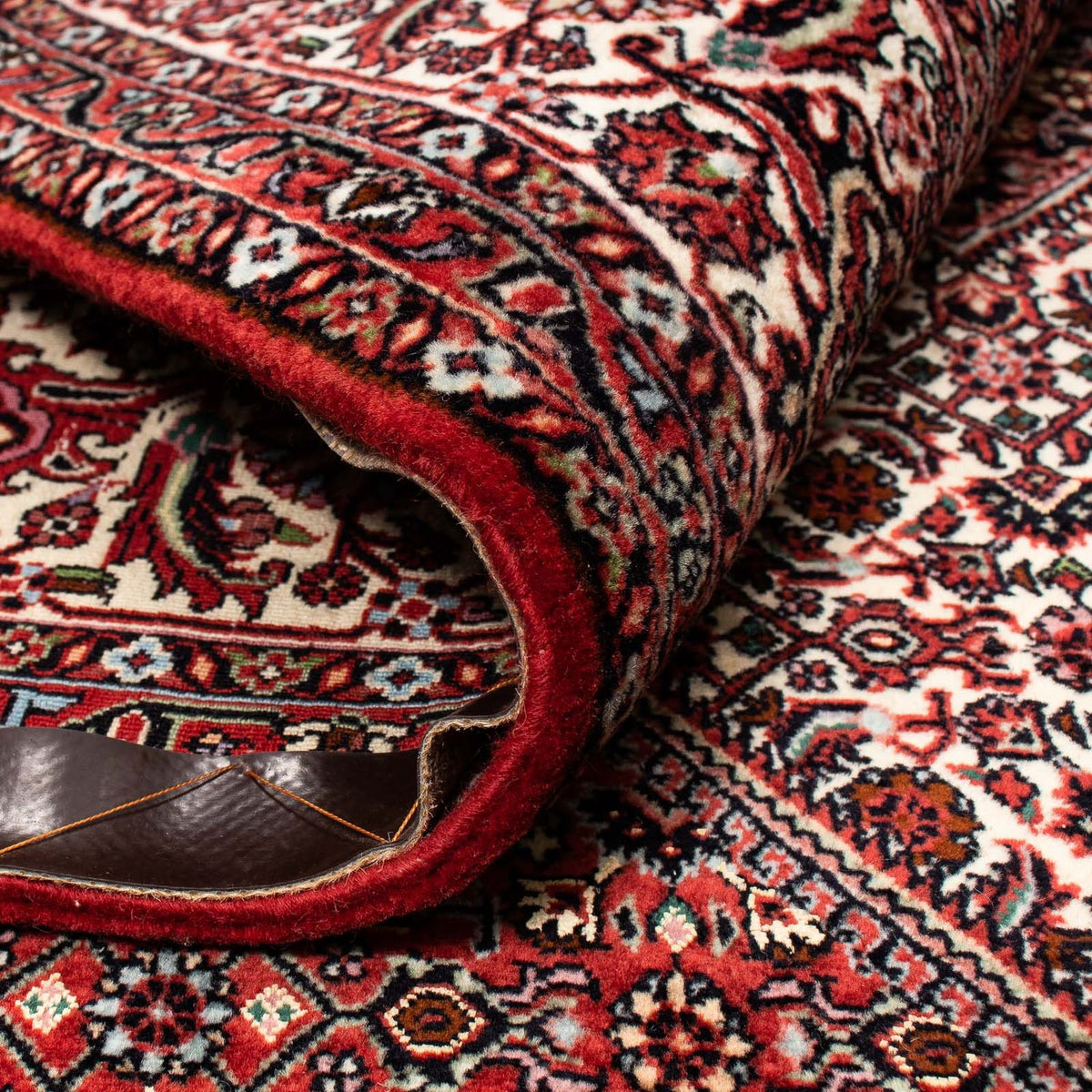 Perser Rug - Bidjar - 252 x 208 cm - dark red