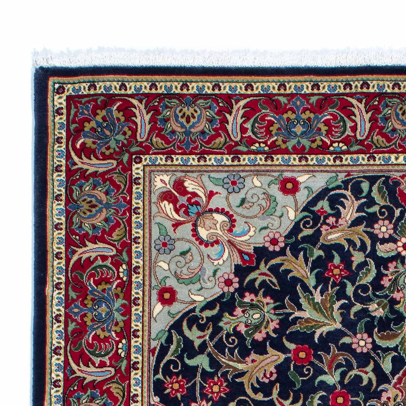 Qom Rug 204x135cm - Persian Rugs