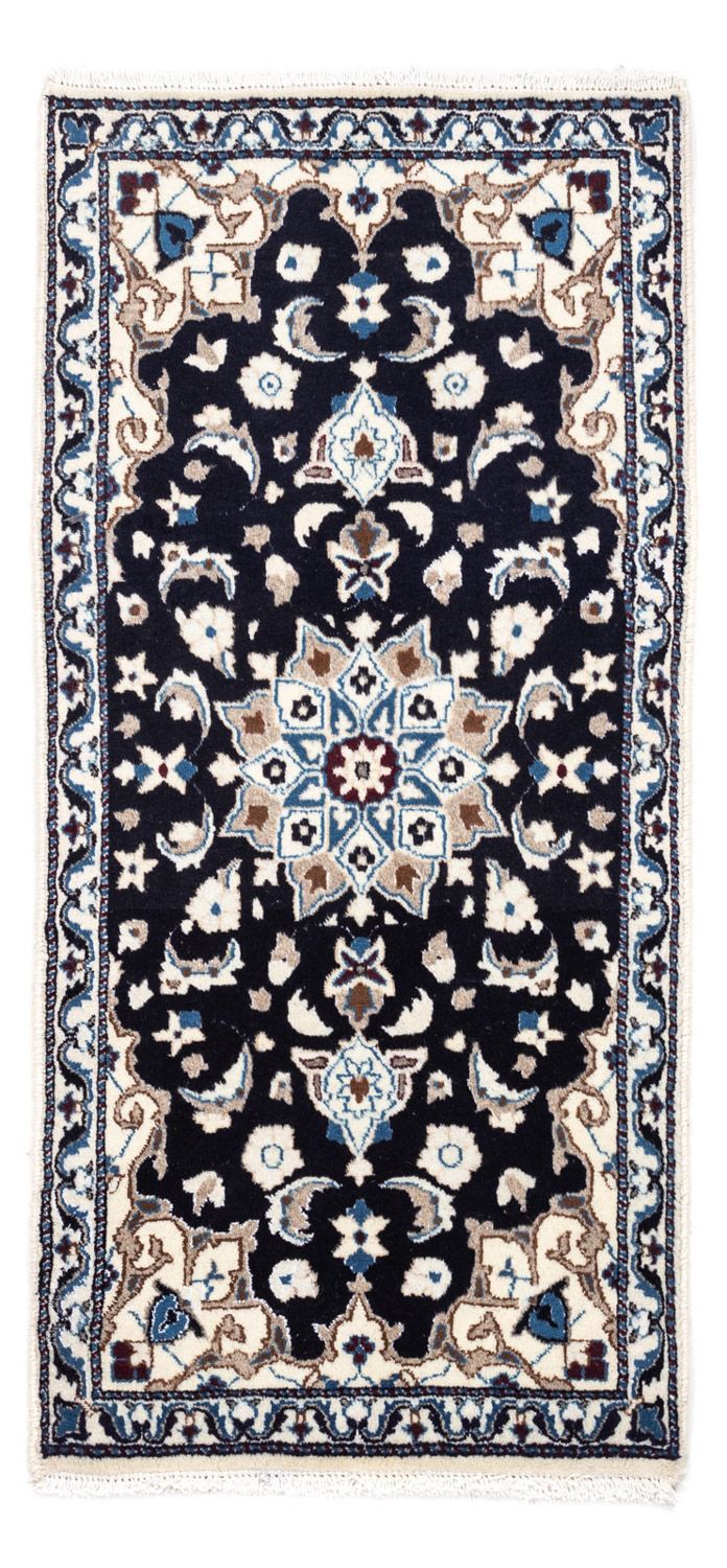 Perser Rug - Nain - 134 x 69 cm - dark blue