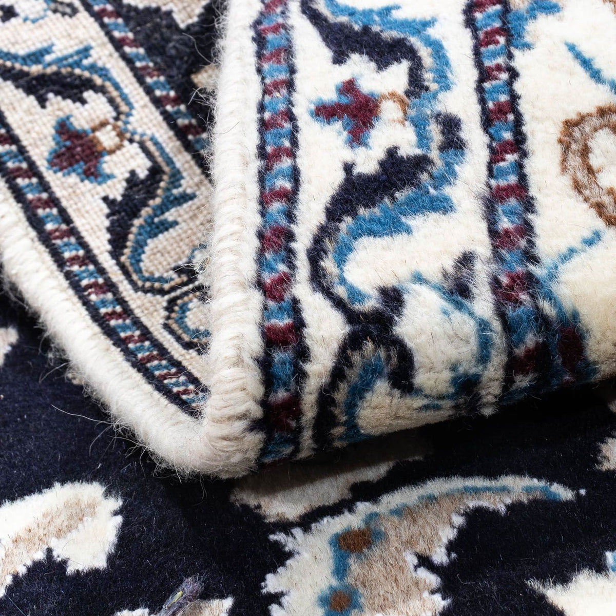 Perser Rug - Nain - 134 x 69 cm - dark blue