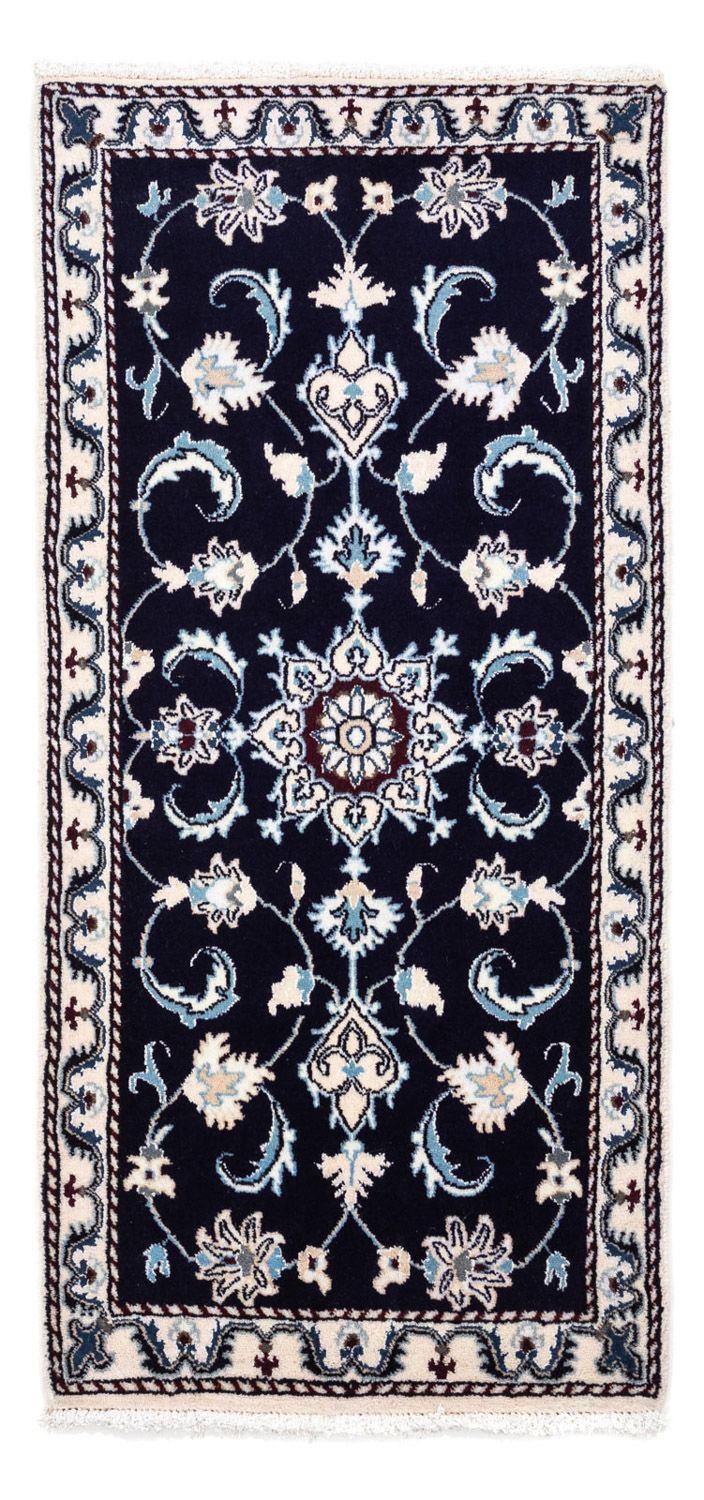 Perser Rug - Nain - 135 x 66 cm - dark blue