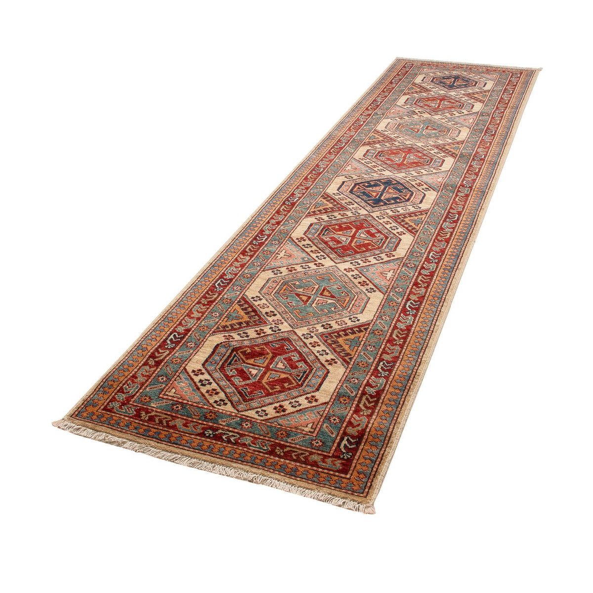 Runner Ziegler Rug - Kazak - 309 x 74 cm - multicolored