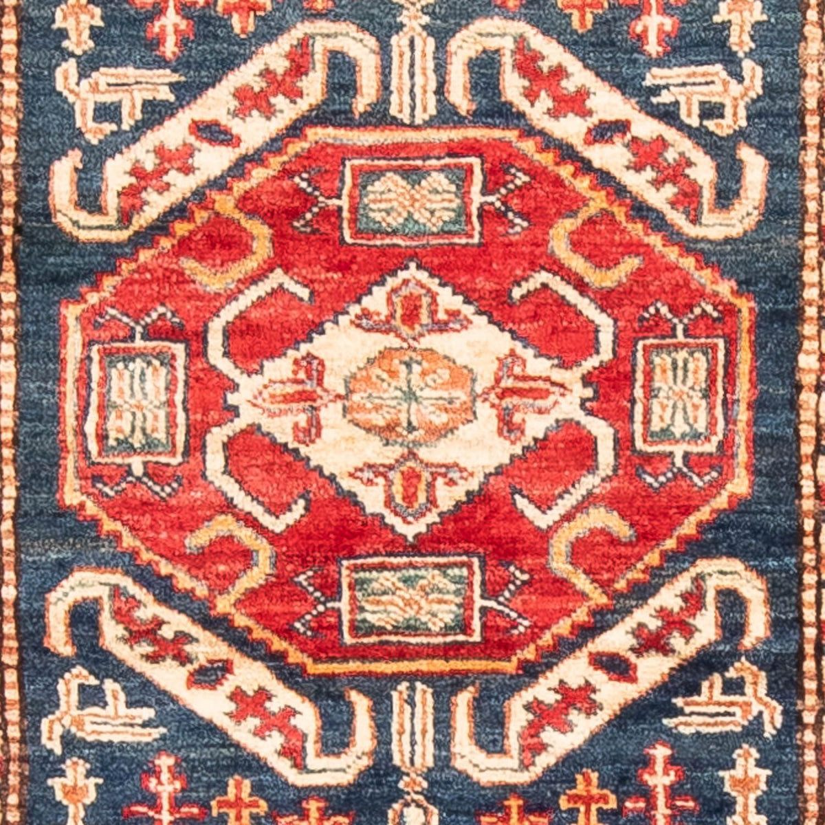 Runner Ziegler Rug - Kazak - 258 x 74 cm - dark blue