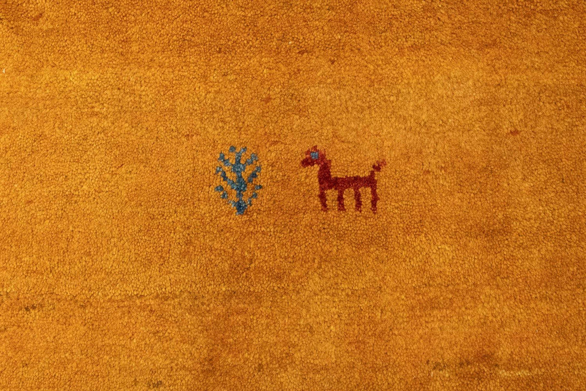 Gabbeh Rug - Perser - 338 x 254 cm - gold