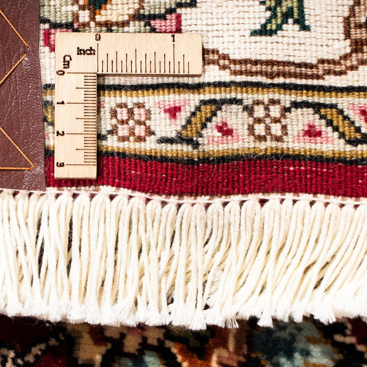 Runner Perser Rug - Tabriz - Royal - 295 x 77 cm - dark red