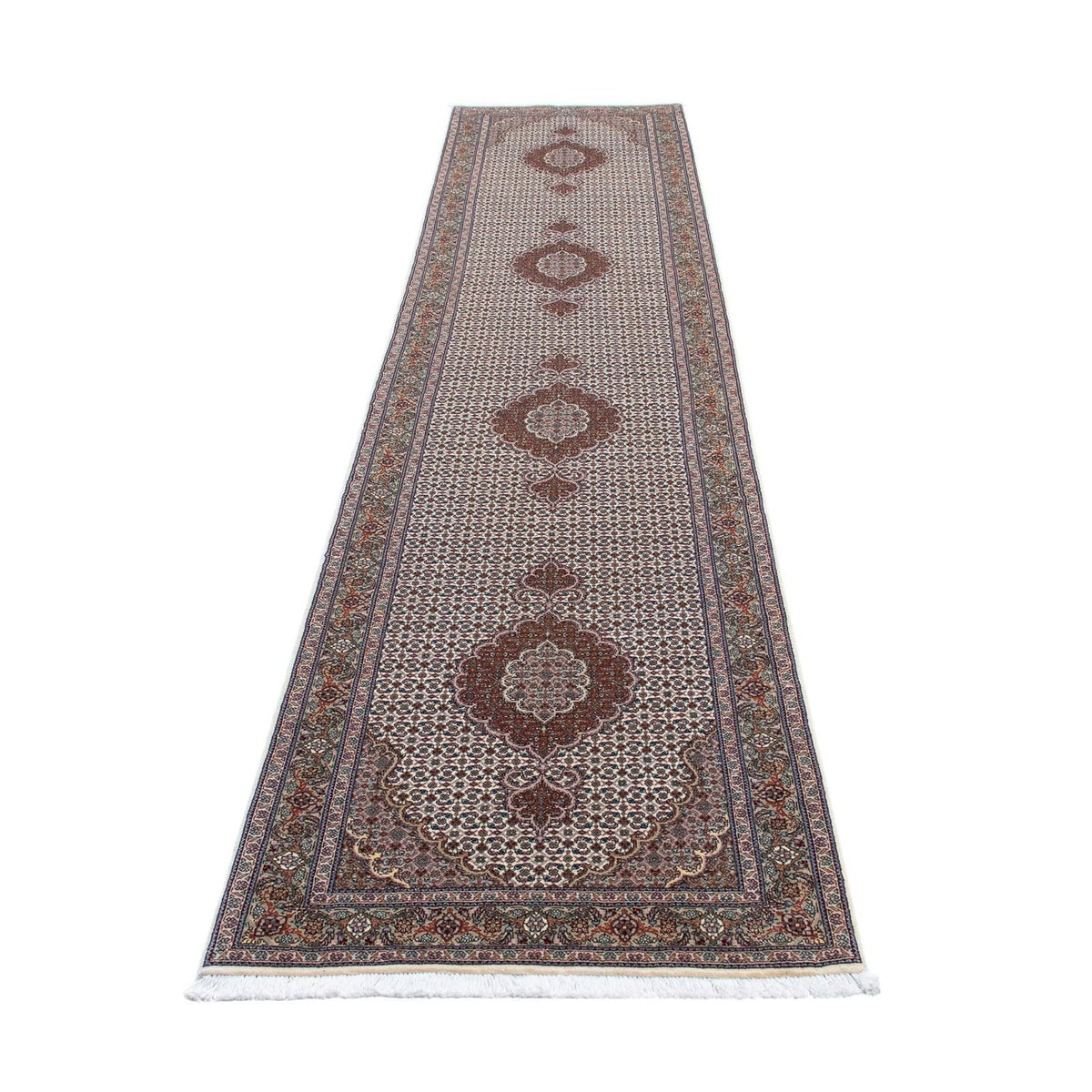 Runner Perser Rug - Tabriz - 405 x 83 cm - multicolored