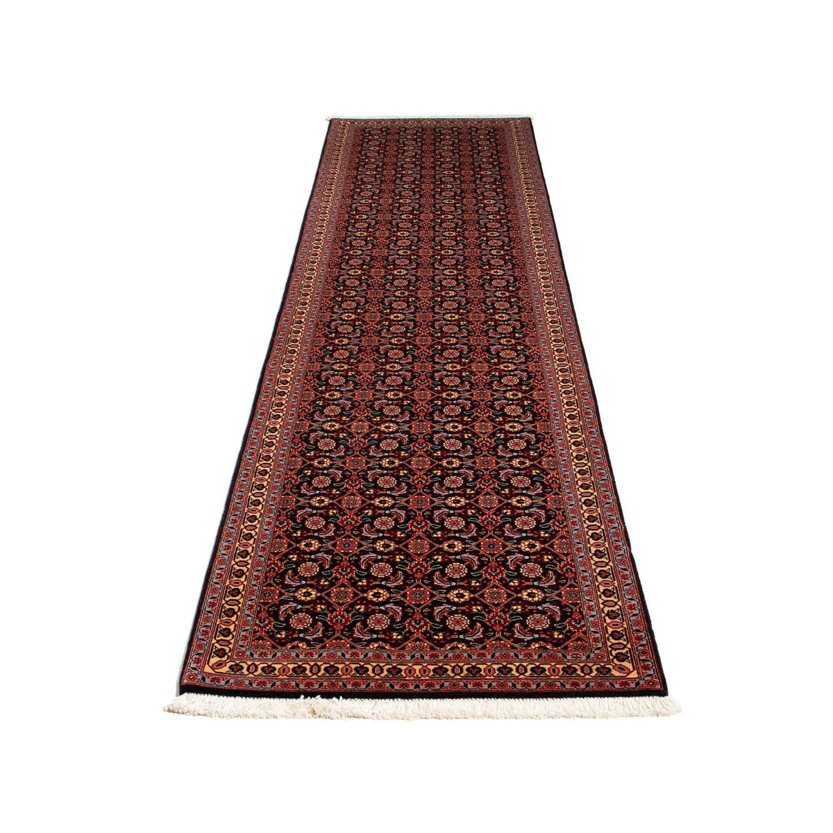 Runner Perser Rug - Tabriz - 293 x 74 cm - brown