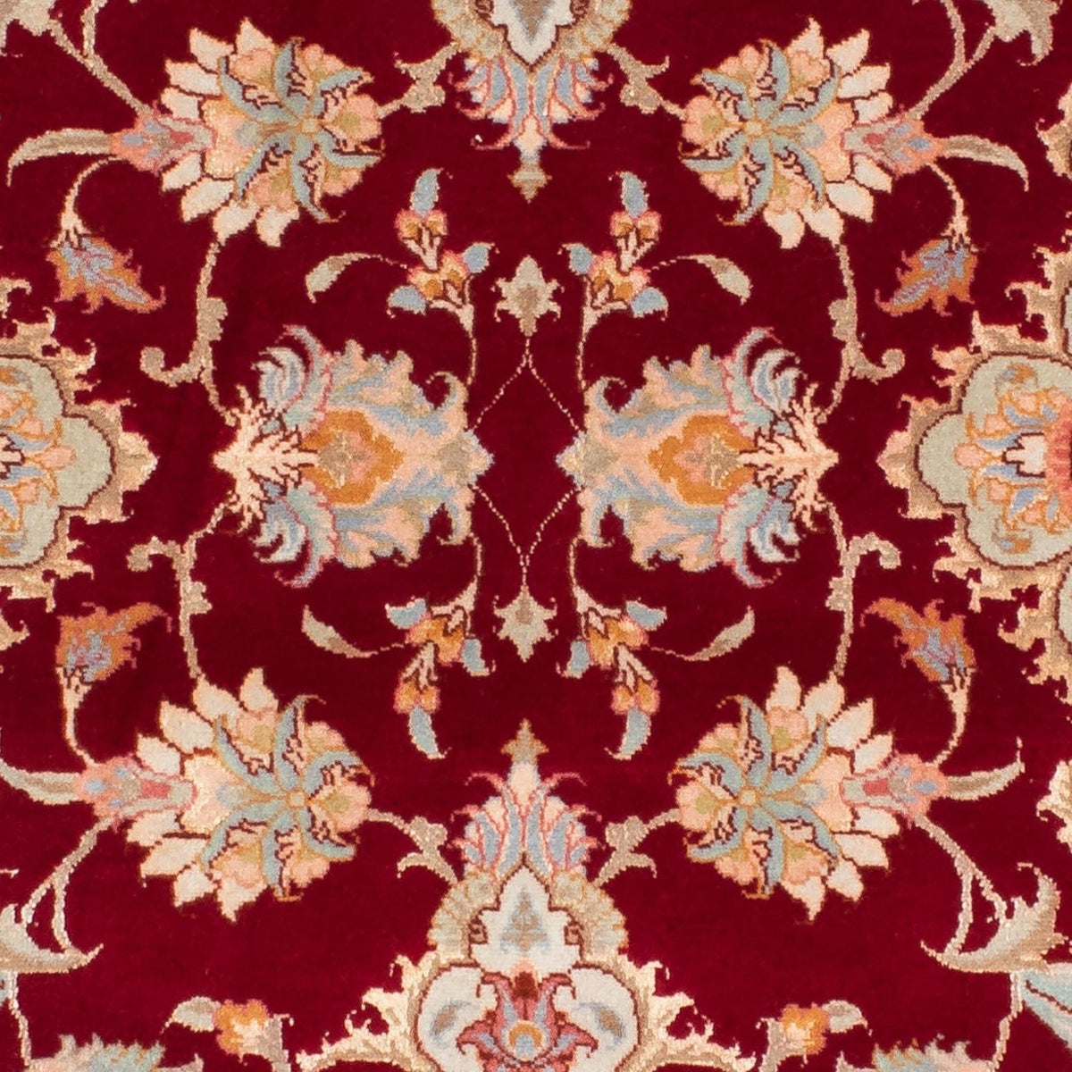 Runner Perser Rug - Tabriz - Royal - 208 x 80 cm - dark red
