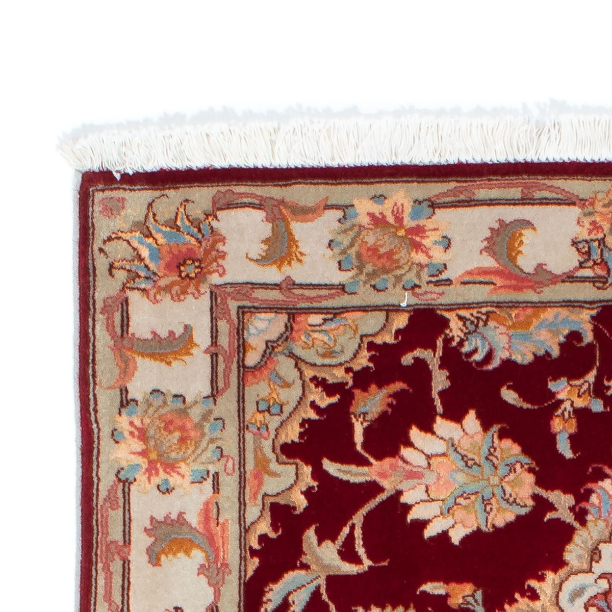 Runner Perser Rug - Tabriz - Royal - 208 x 80 cm - dark red