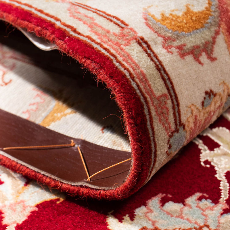 Runner Perser Rug - Tabriz - Royal - 208 x 80 cm - dark red