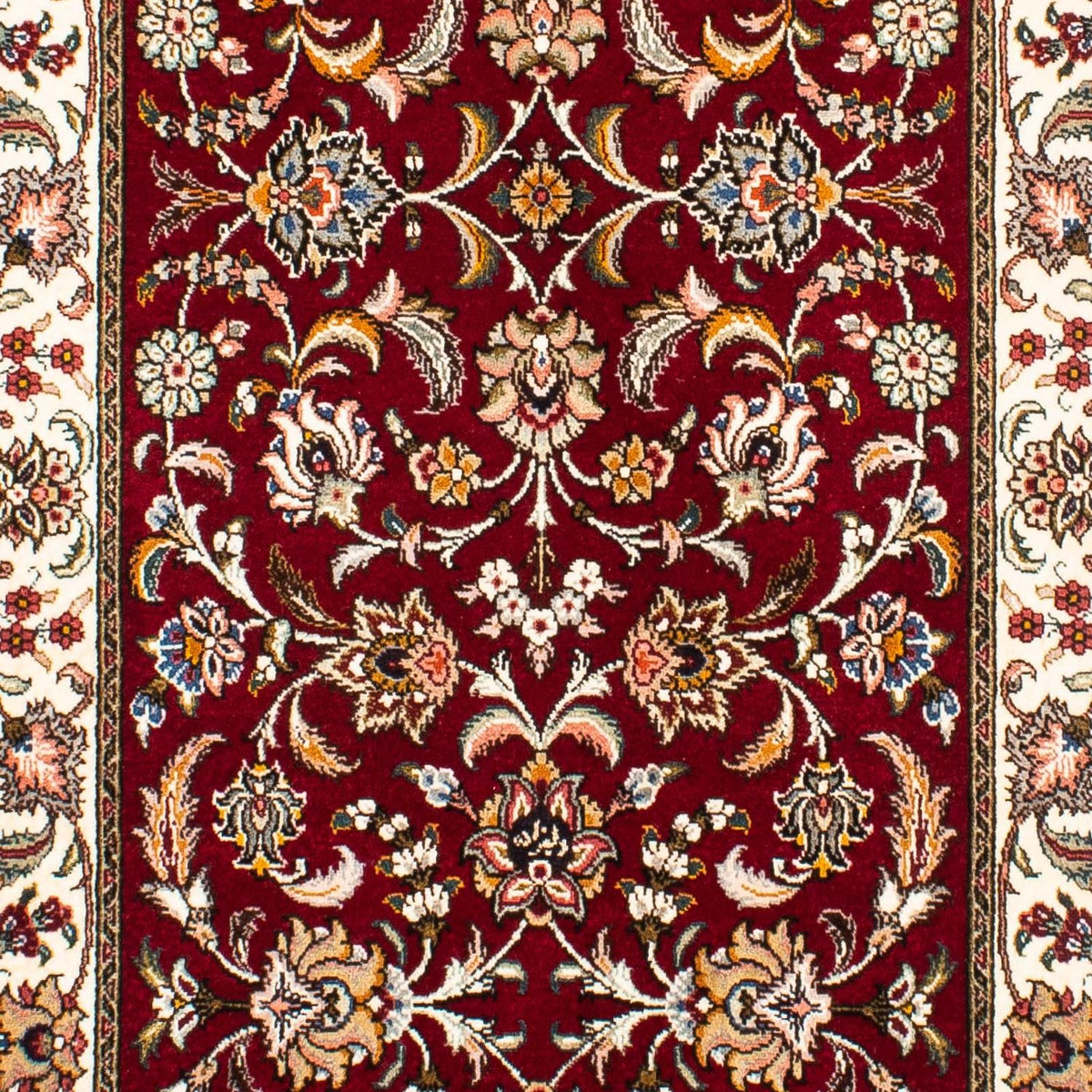 Runner Perser Rug - Tabriz - Royal - 322 x 85 cm - dark red