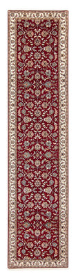 Runner Perser Rug - Tabriz - Royal - 390 x 87 cm - dark red