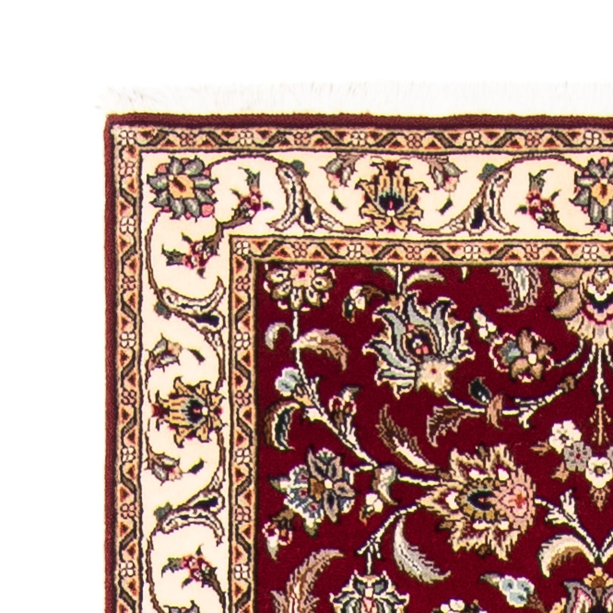 Runner Perser Rug - Tabriz - Royal - 390 x 87 cm - dark red