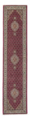 Runner Perser Rug - Tabriz - 343 x 81 cm - dark red