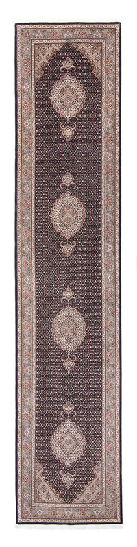 Runner Perser Rug - Tabriz - Royal - 391 x 82 cm - dark blue