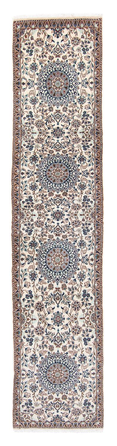Runner Perser Rug - Nain - 376 x 75 cm - beige
