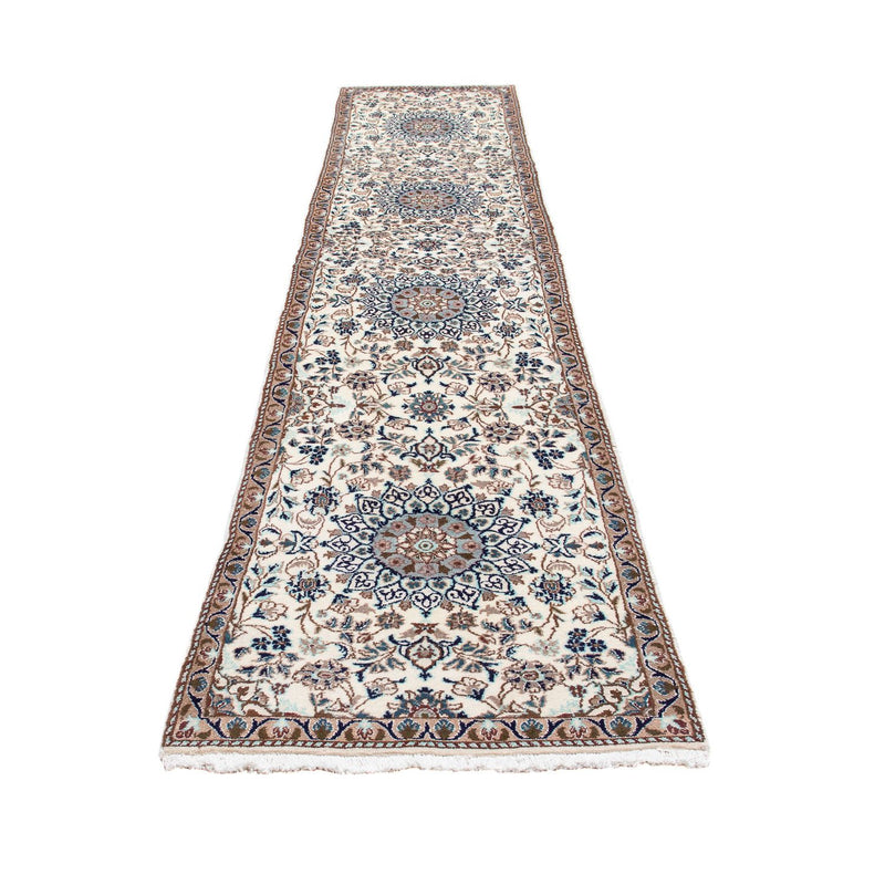 Runner Perser Rug - Nain - 376 x 75 cm - beige