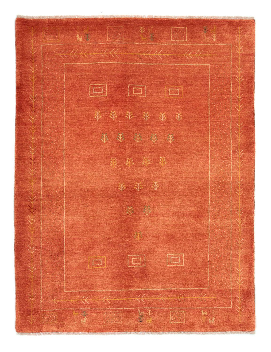 Gabbeh Rug - Perser - 202 x 151 cm - rust