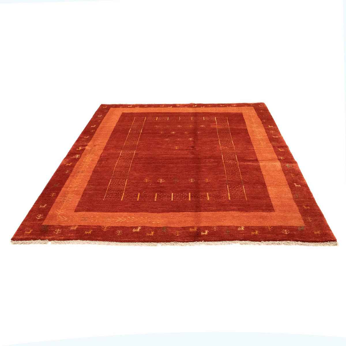 Gabbeh Rug - Perser - 229 x 173 cm - dark red