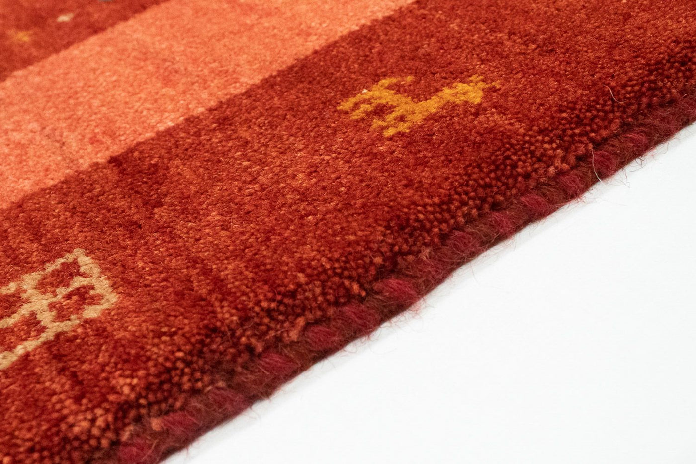Persian Gabbeh Rug 201x146cm - Perserteppich Wollteppich