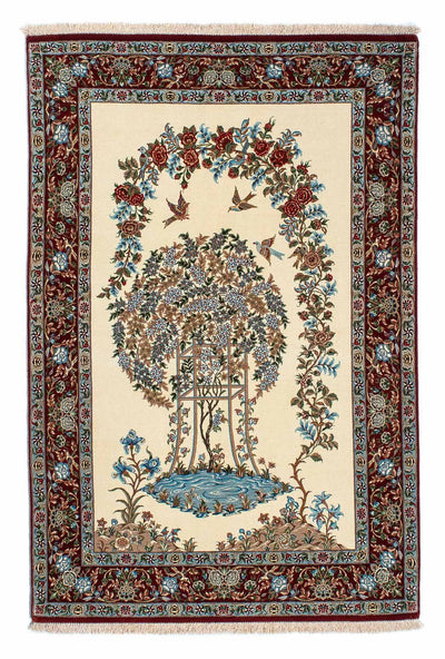 Qom Rug 133x207cm - Persian Rugs