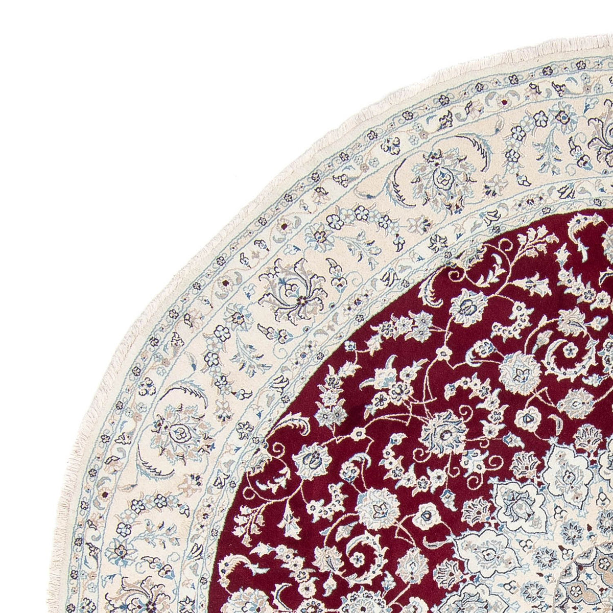 Perser Rug - Nain round  - 310 x 310 cm - dark red