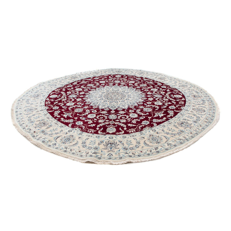Perser Rug - Nain round  - 310 x 310 cm - dark red