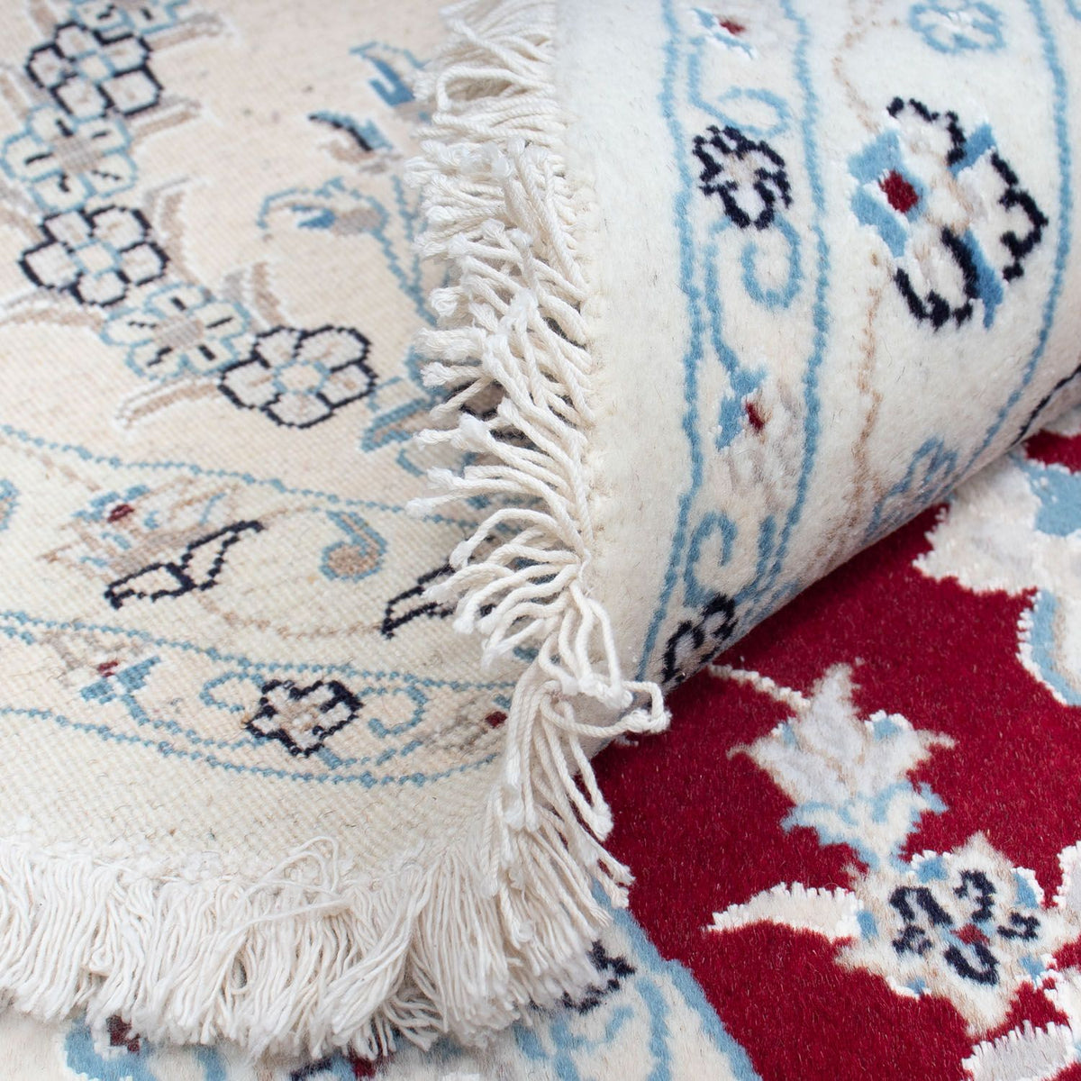 Perser Rug - Nain round  - 295 x 295 cm - dark red