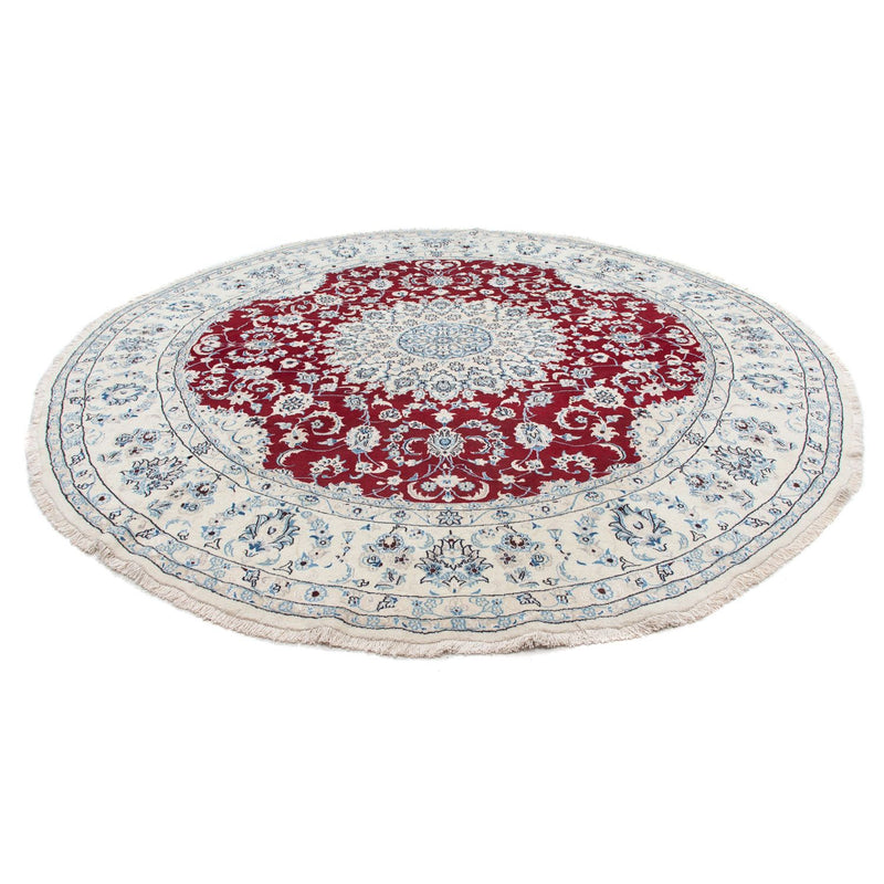 Perser Rug - Nain round  - 300 x 300 cm - dark red