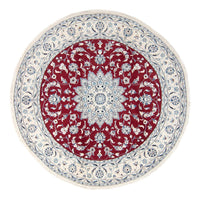 Perser Rug - Nain round  - 247 x 247 cm - dark red