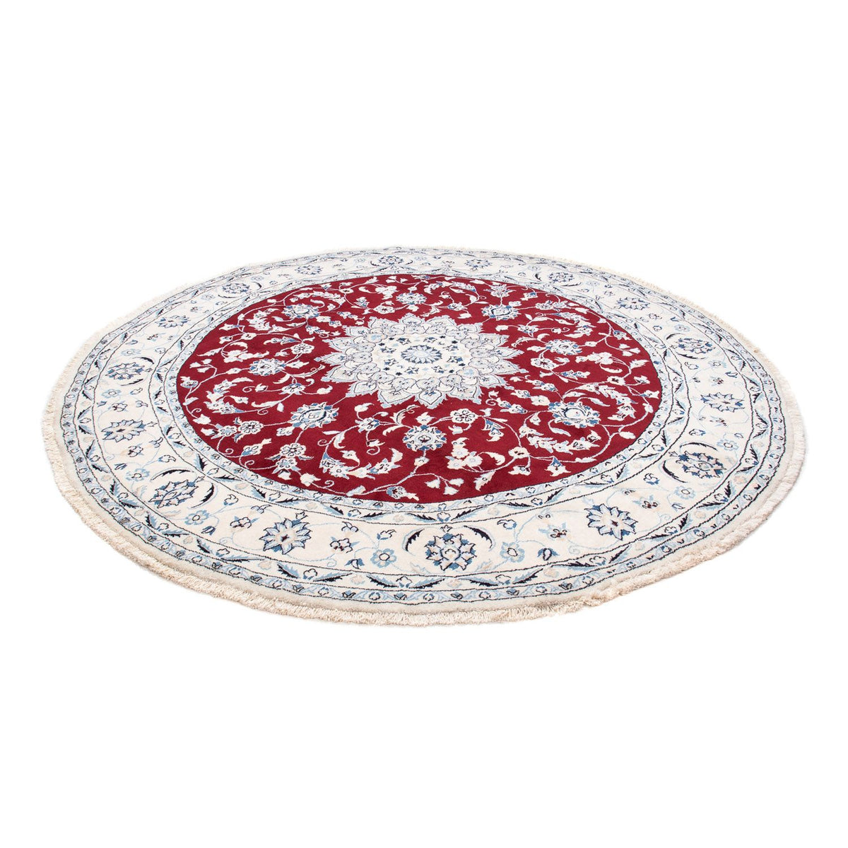 Perser Rug - Nain round  - 250 x 250 cm - dark red