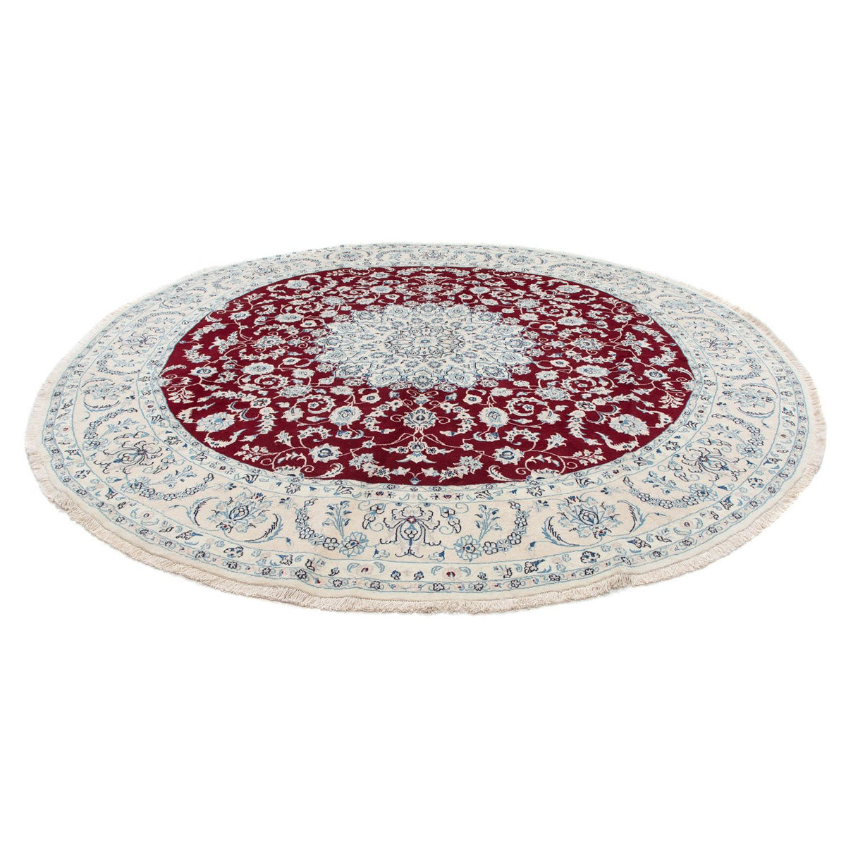 Perser Rug - Nain round  - 300 x 300 cm - dark red
