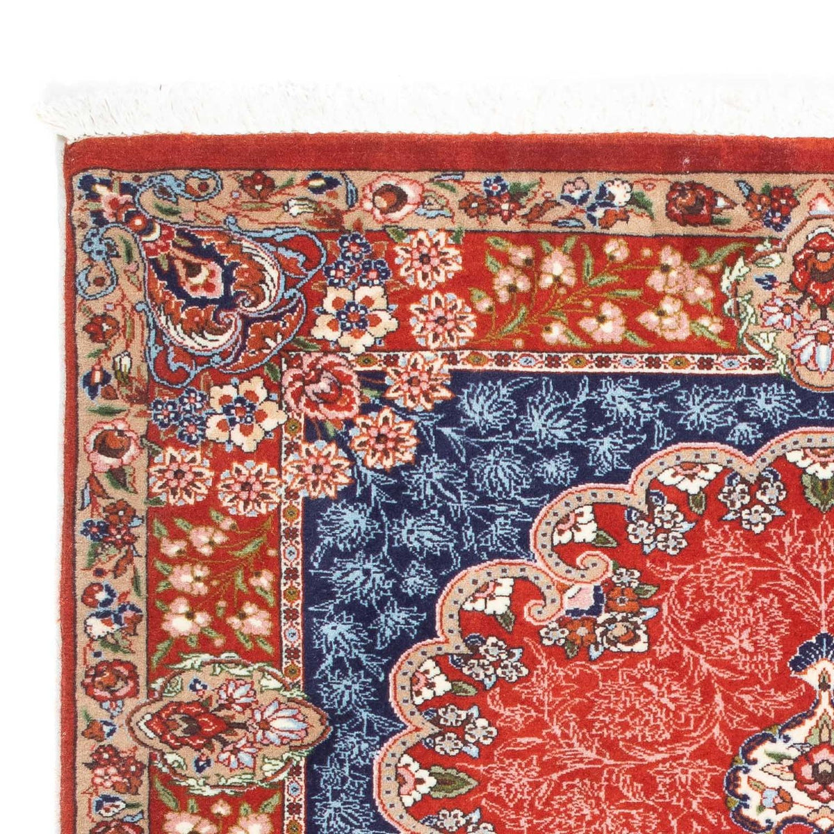 Qom Rug 93x111cm - Persian Rugs