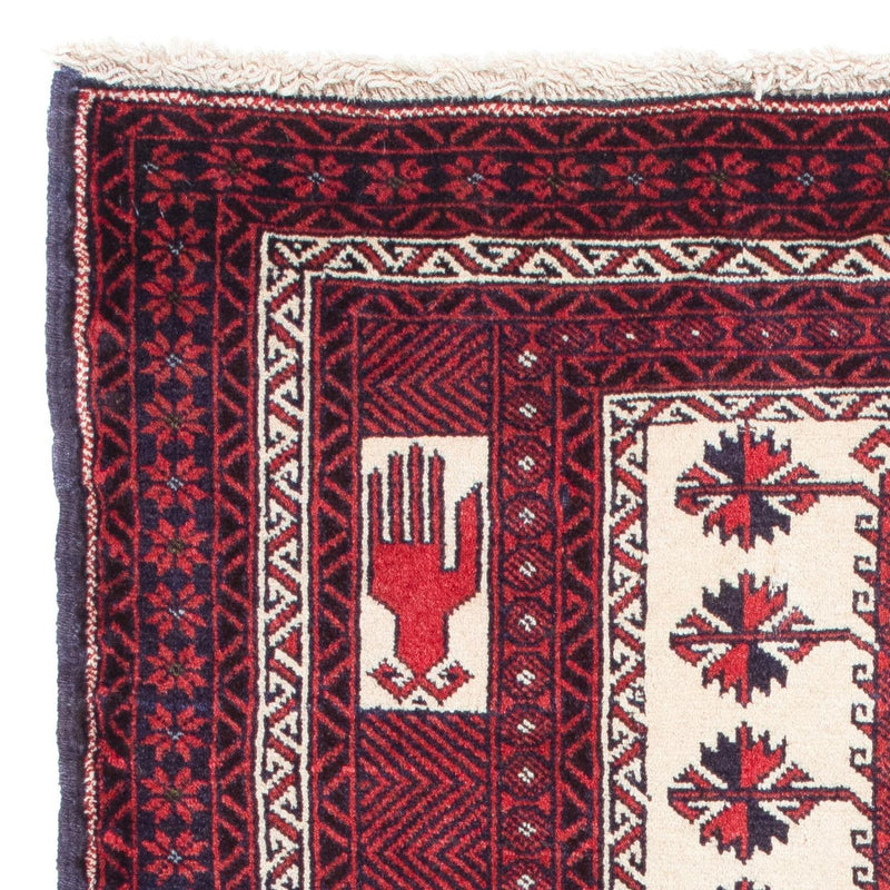 Belutsch Rug - 136 x 89 cm - red