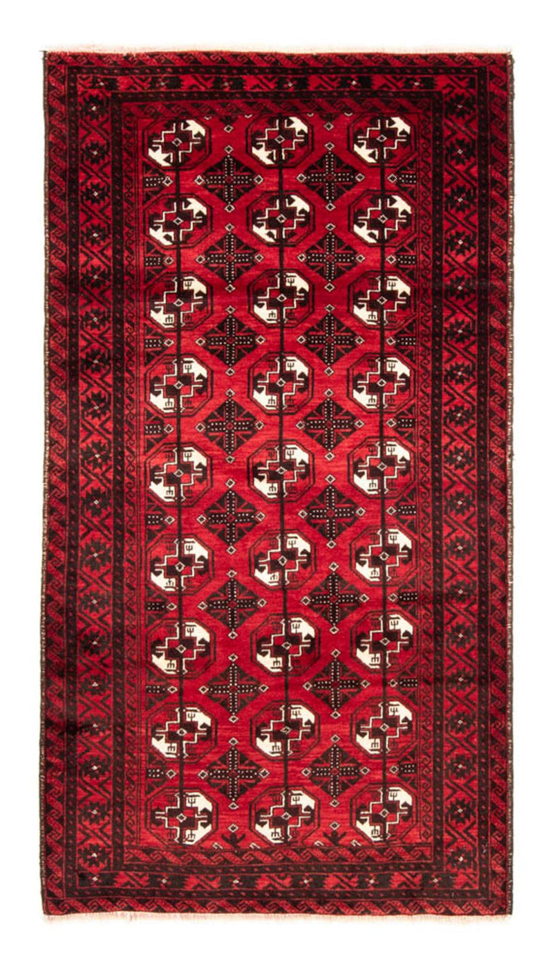 Runner Belutsch Rug - 202 x 110 cm - dark red
