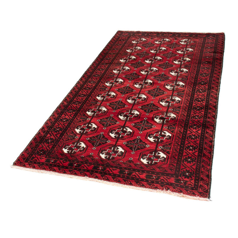Runner Belutsch Rug - 202 x 110 cm - dark red