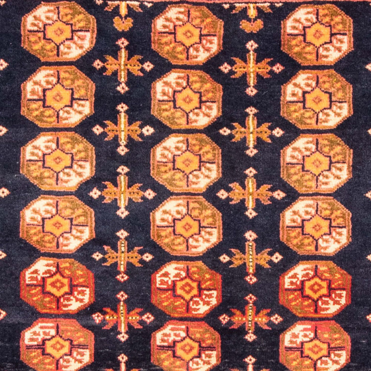 Belutsch Rug square  - 174 x 139 cm - dark blue